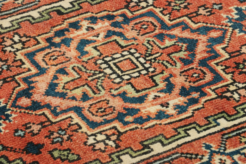 Modern Heriz Floral Rug