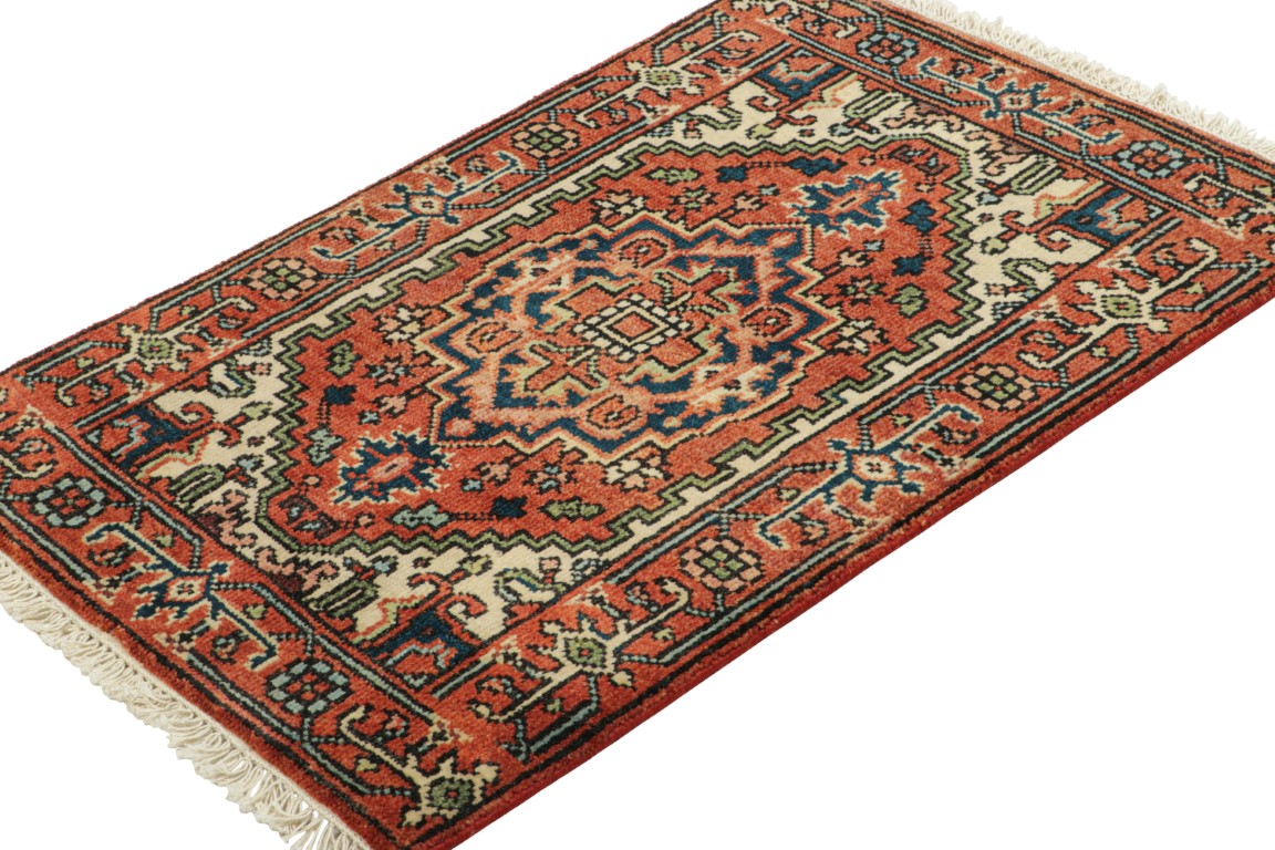 Modern Heriz Floral Rug