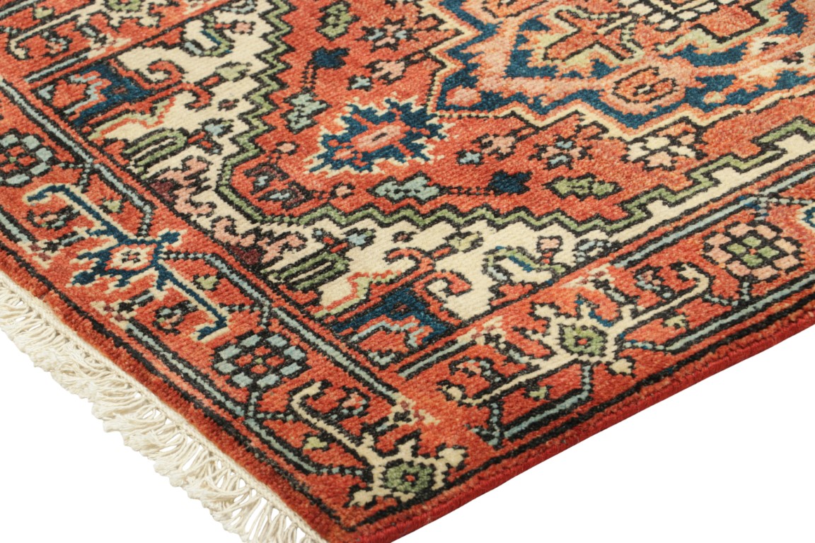 Modern Heriz Floral Rug