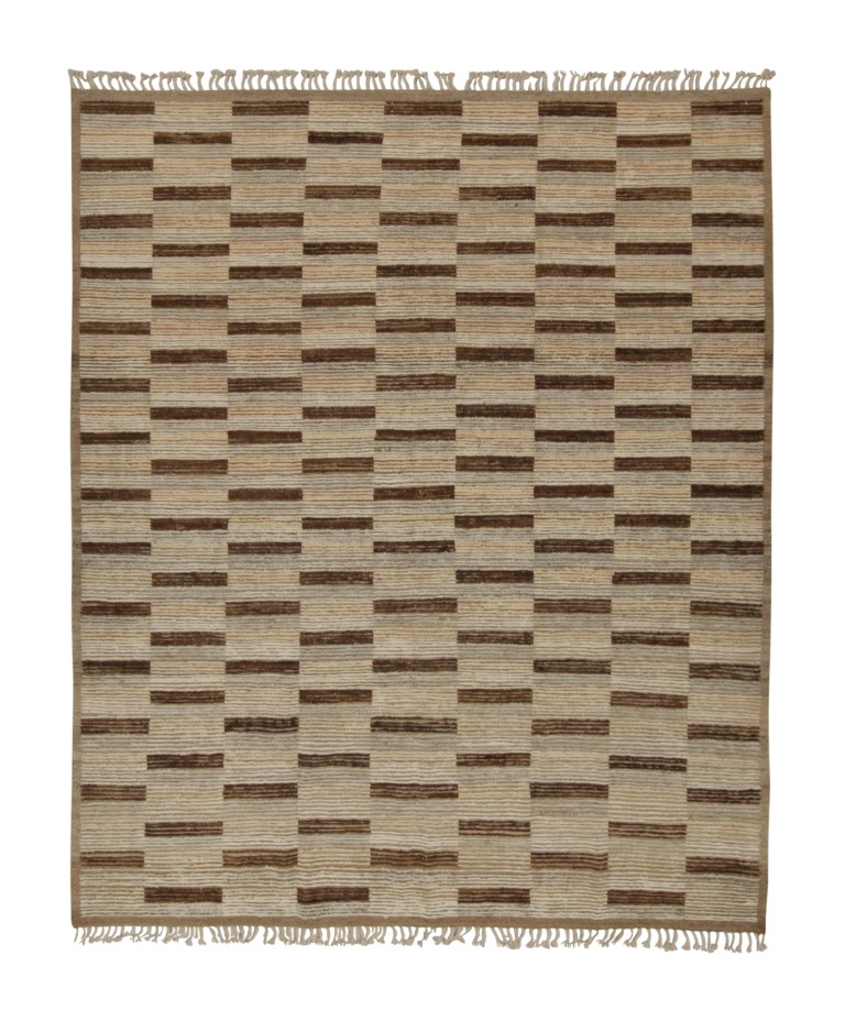 Modern Striped Geometric Rug