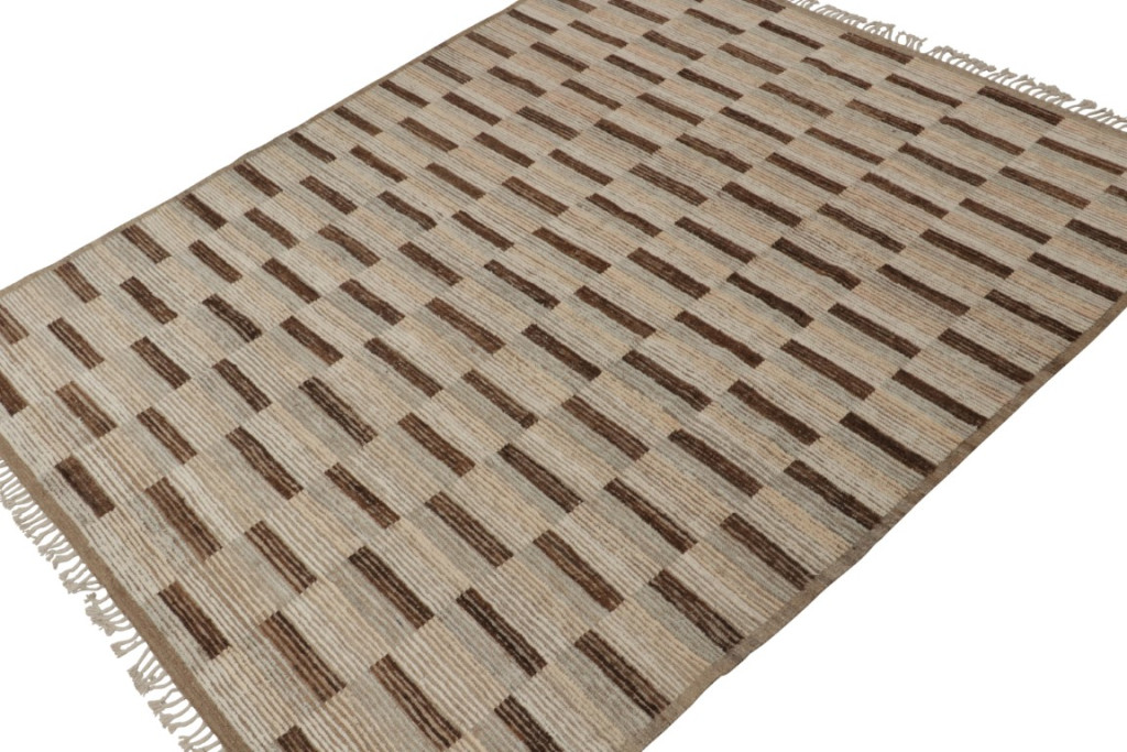 Modern Striped Geometric Rug