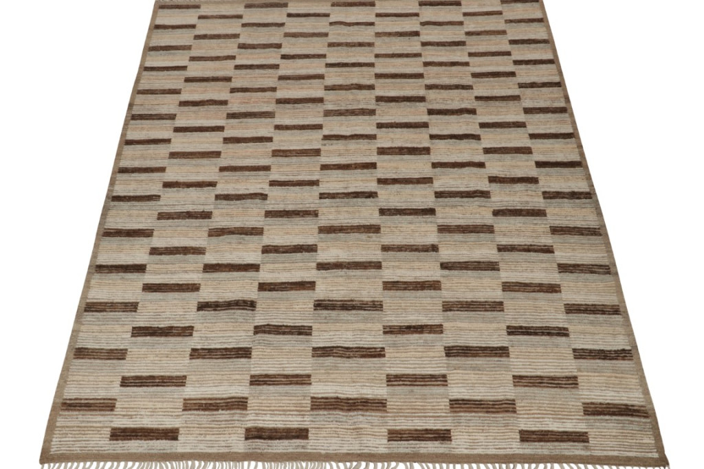 Modern Striped Geometric Rug