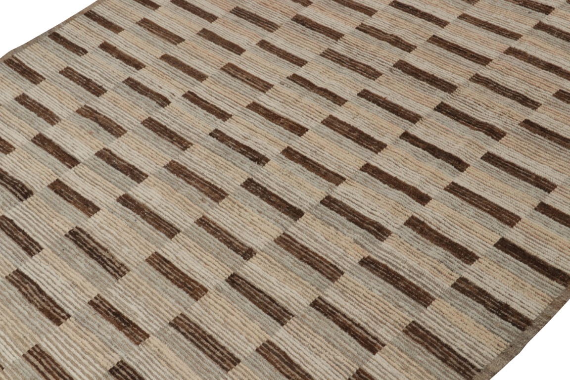 Modern Striped Geometric Rug