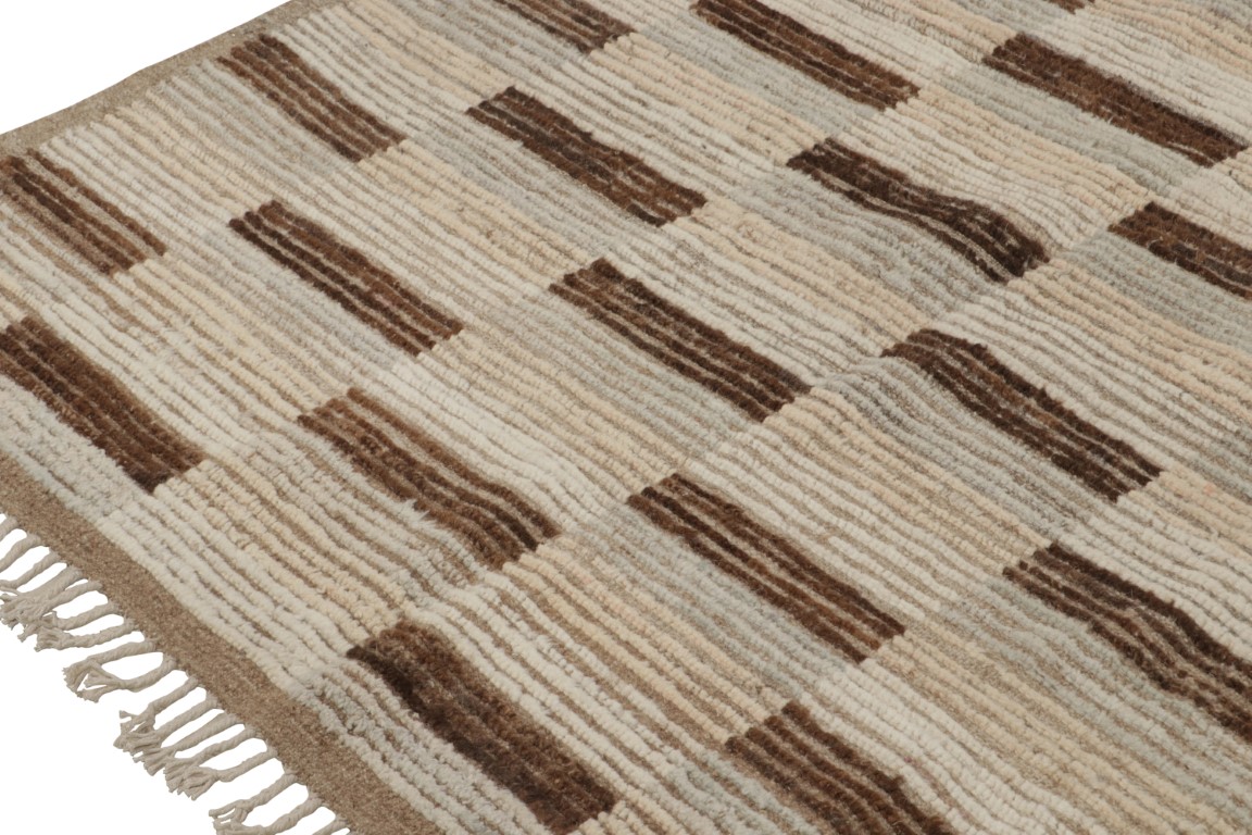Modern Striped Geometric Rug