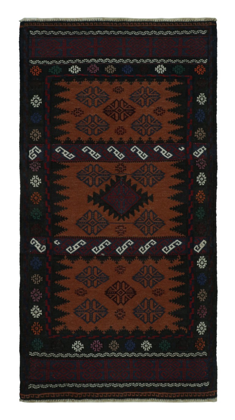 Afghan Tribal Kilim Rug with Geometric Patterns