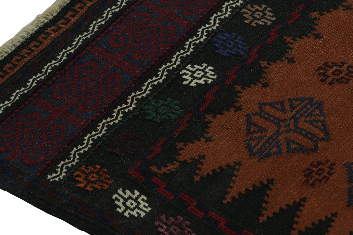 Afghan Tribal Kilim Rug with Geometric Patterns