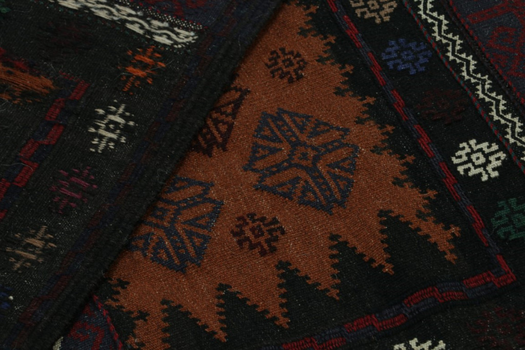 Afghan Tribal Kilim Rug with Geometric Patterns