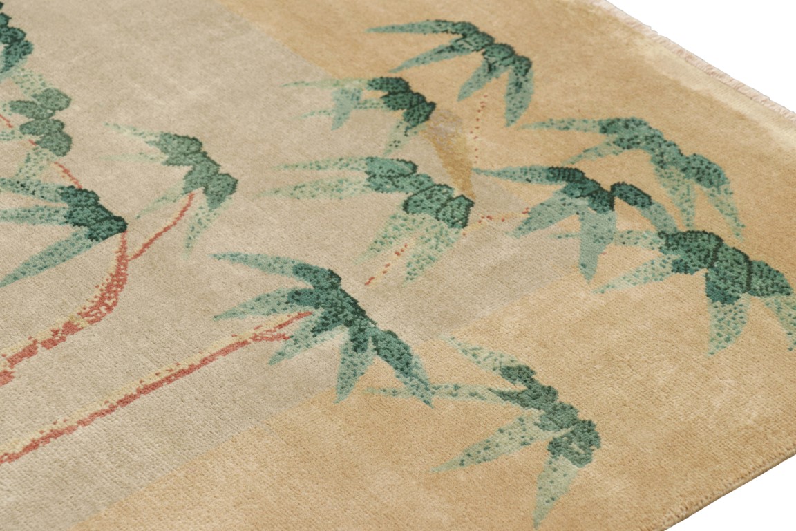 Chinese Art Deco Floral Rug