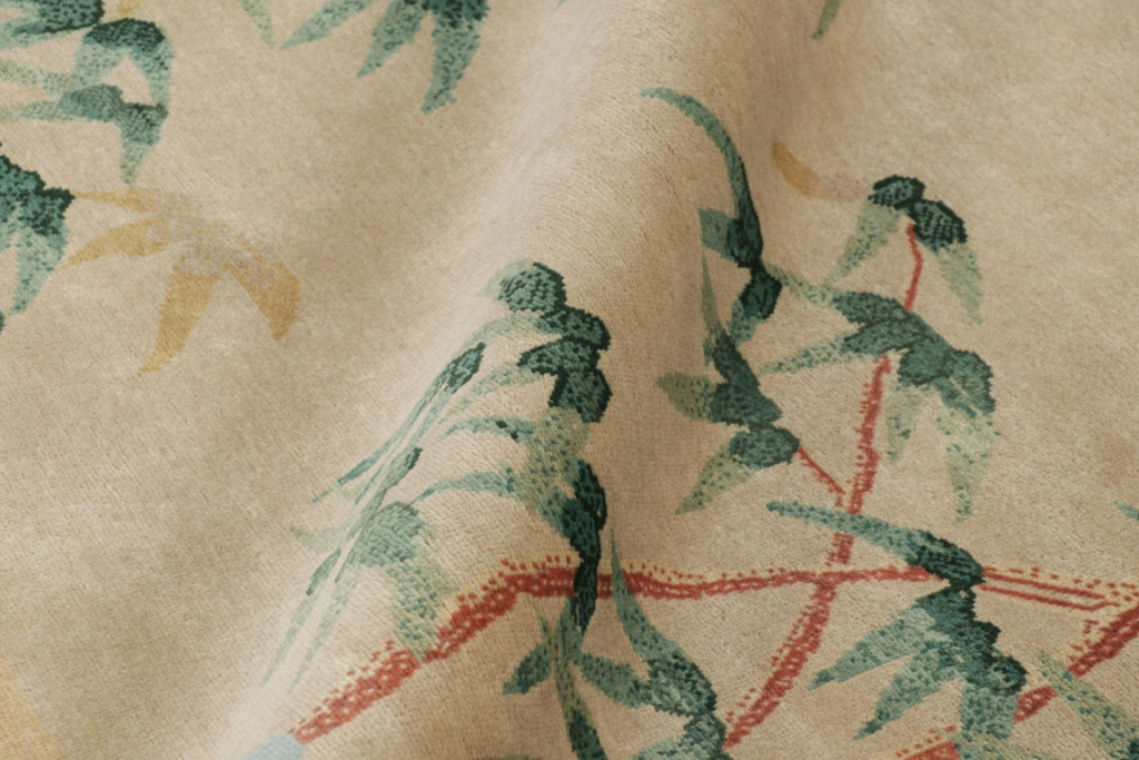 Chinese Art Deco Floral Rug