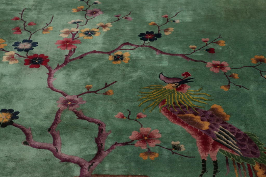 Antique Chinese Art Deco Rug
