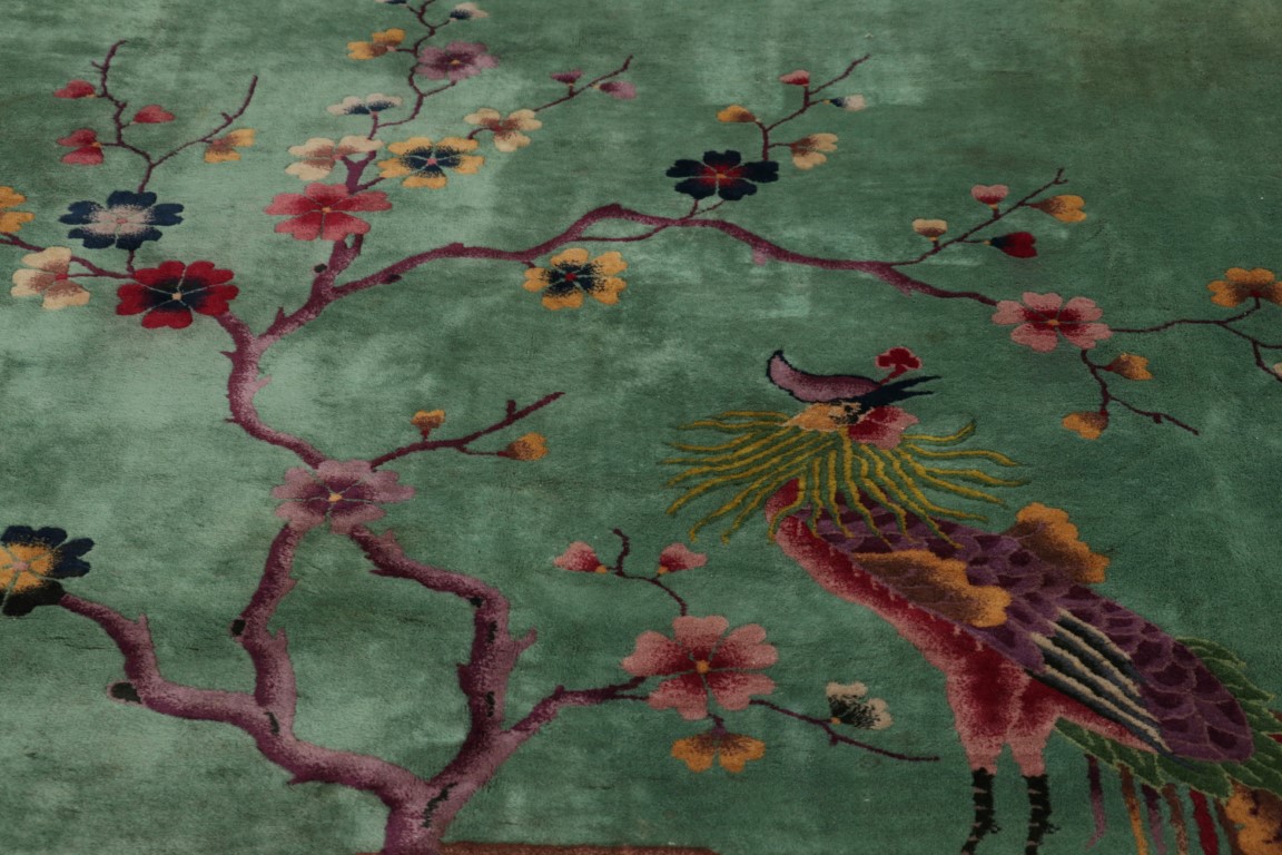 Antique Chinese Art Deco Rug