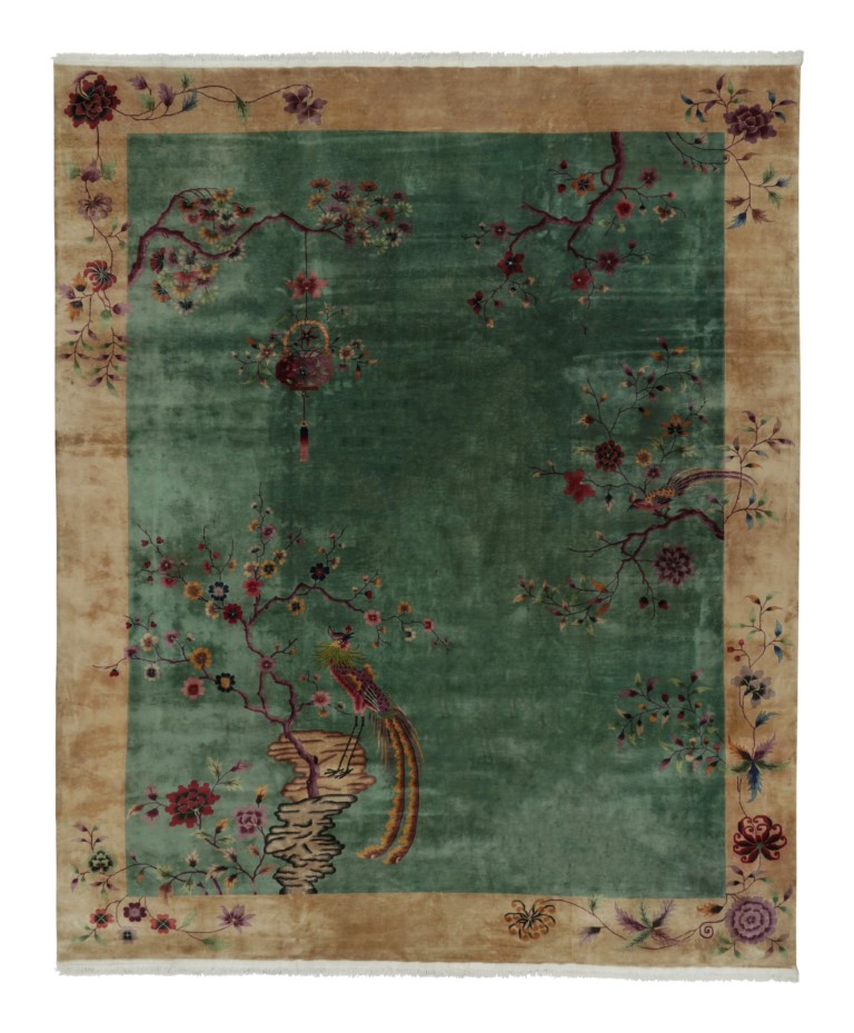 Antique Chinese Art Deco Rug