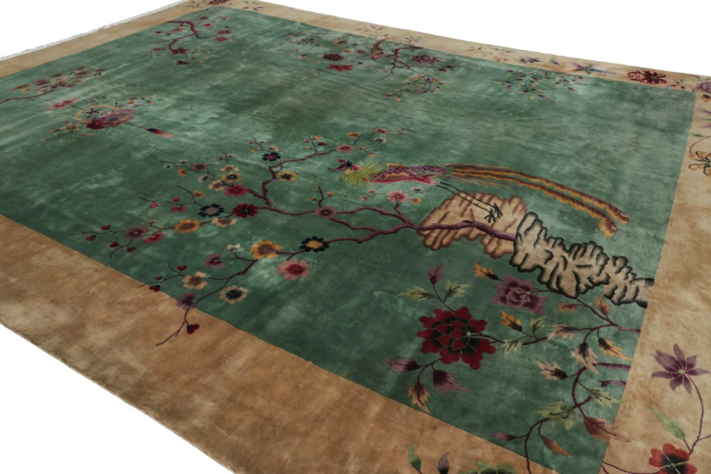 Antique Chinese Art Deco Rug