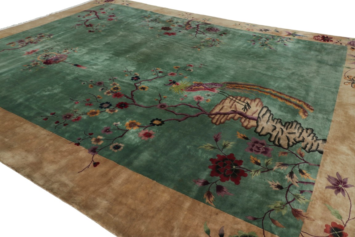 Antique Chinese Art Deco Rug