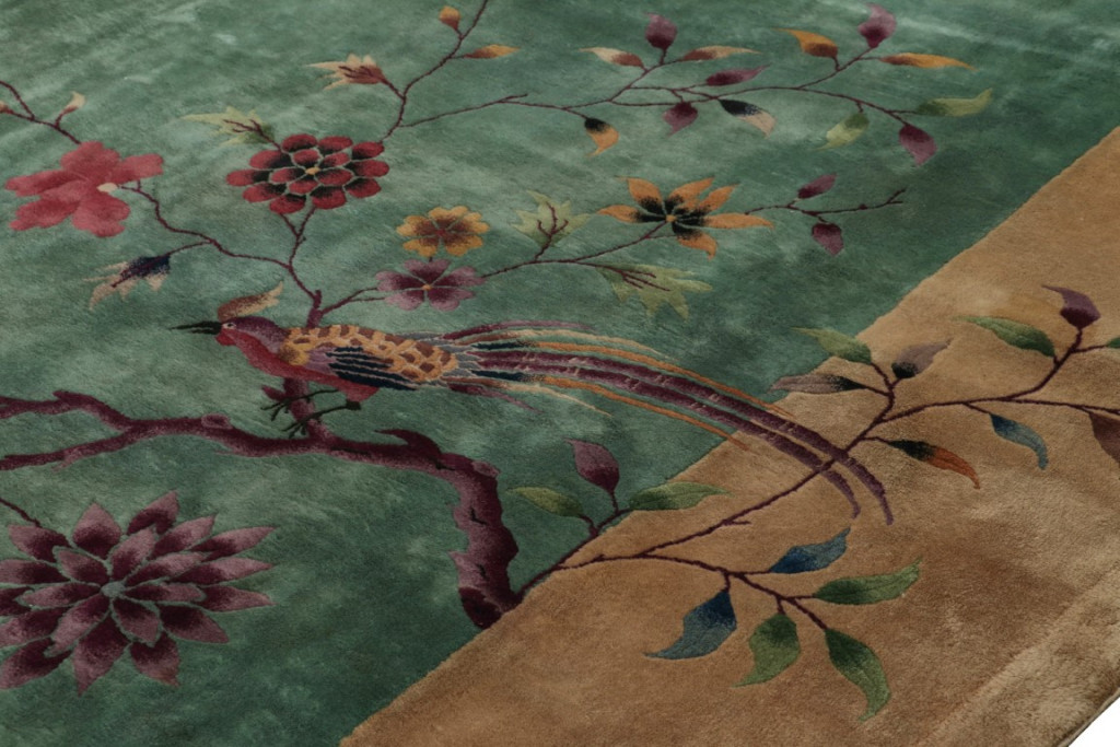Antique Chinese Art Deco Rug