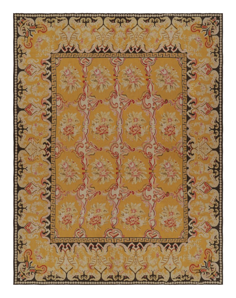 Antique Bessarabian Floral Kilim