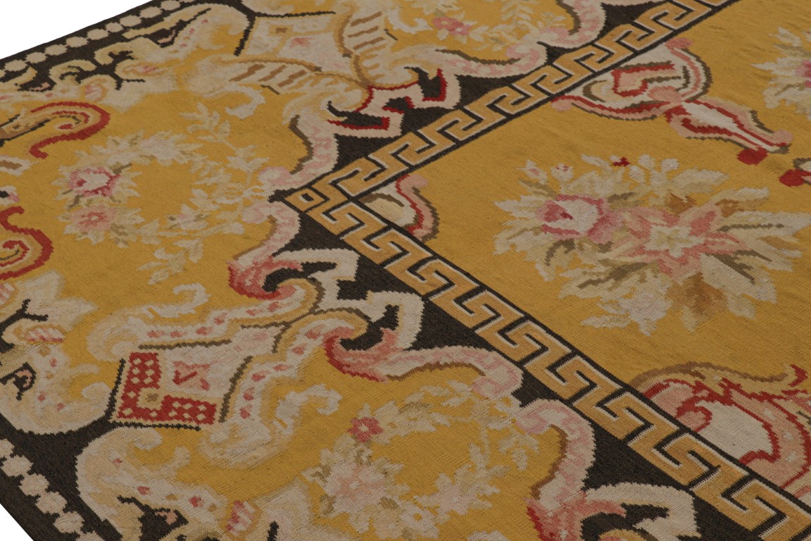 Antique Bessarabian Floral Kilim