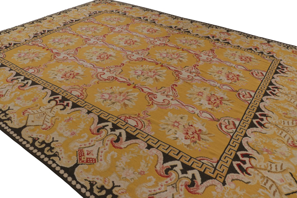 Antique Bessarabian Floral Kilim