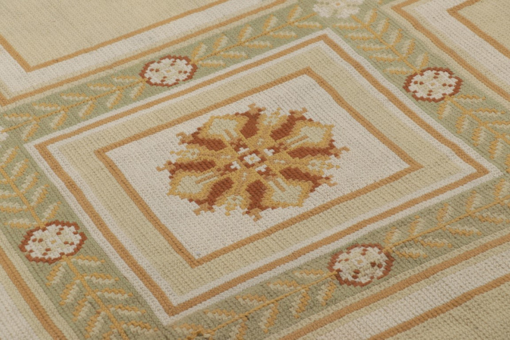 Antique Portuguese Needlepoint Rug