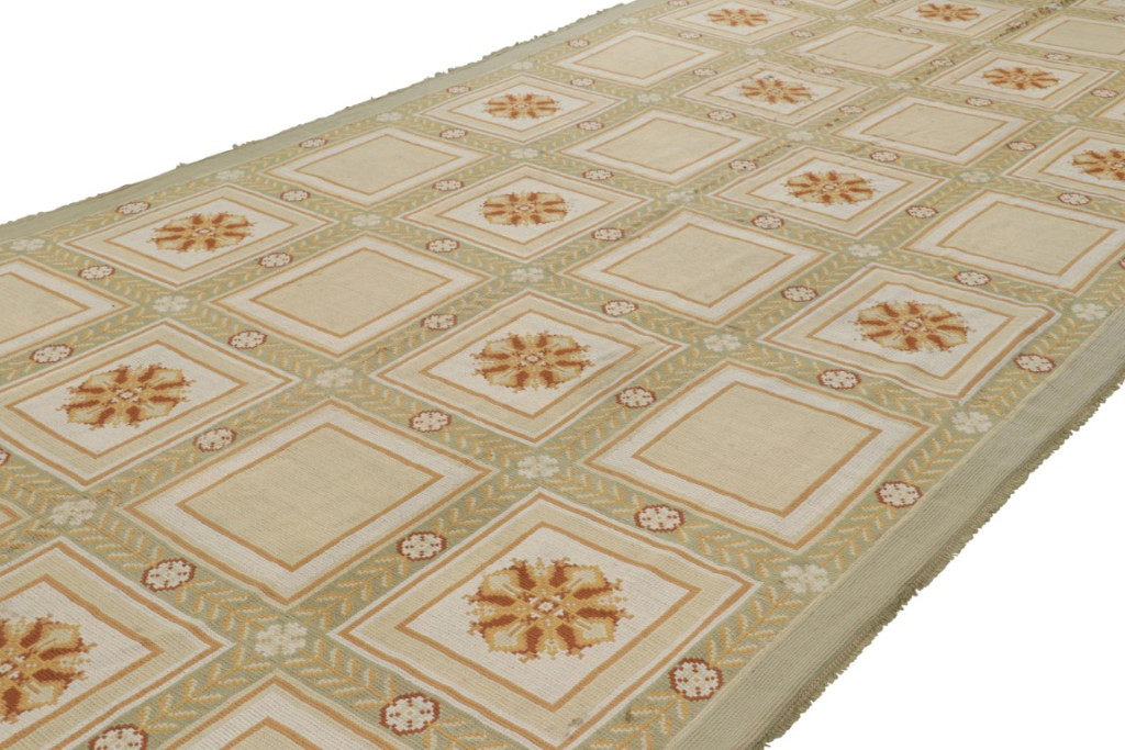 Antique Portuguese Needlepoint Rug