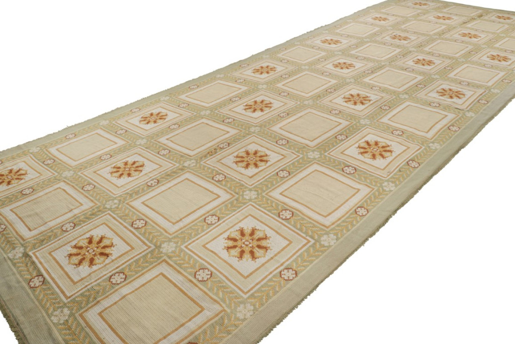 Antique Portuguese Needlepoint Rug