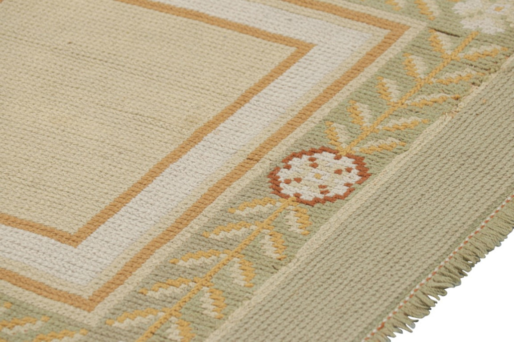 Antique Portuguese Needlepoint Rug