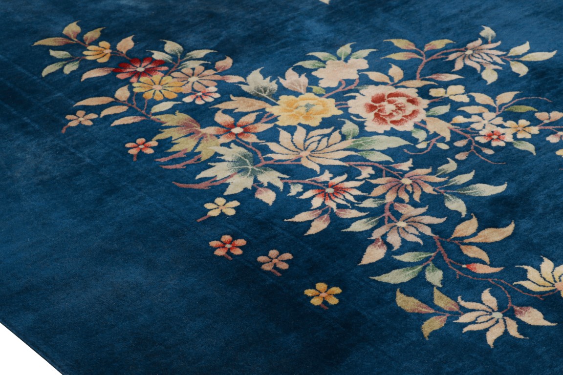 Antique Chinese Floral Rug