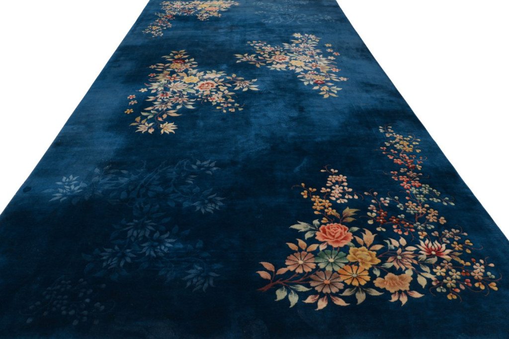 Antique Chinese Floral Rug