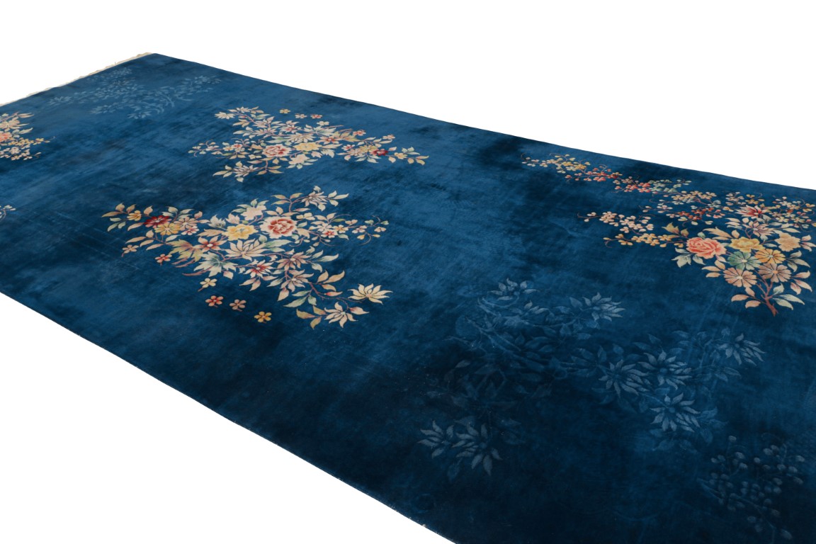 Antique Chinese Floral Rug