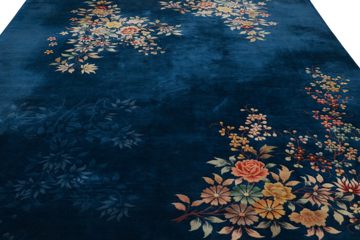 Antique Chinese Floral Rug