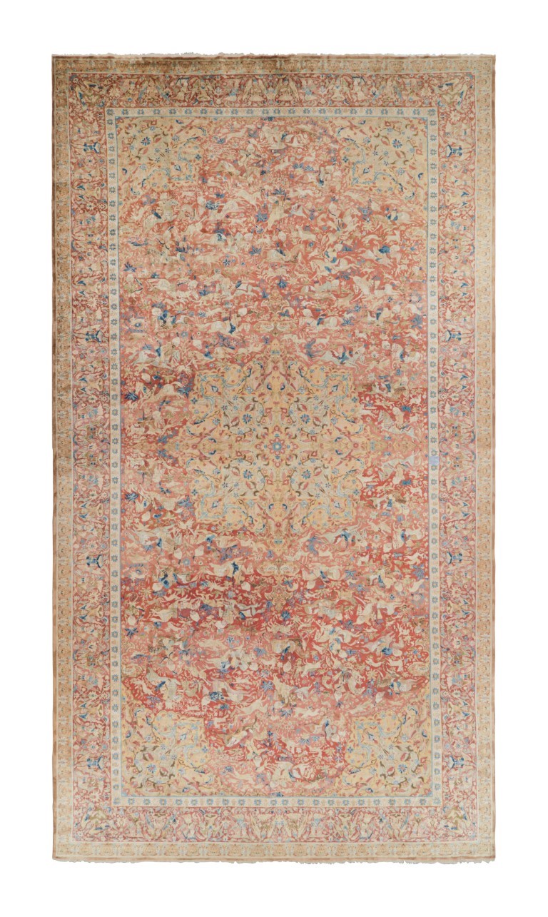 Oversized Antique Shahrestan Rug
