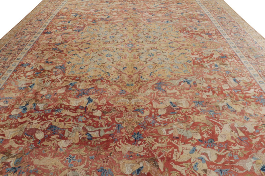Oversized Antique Shahrestan Rug