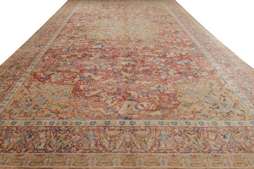 Oversized Antique Shahrestan Rug