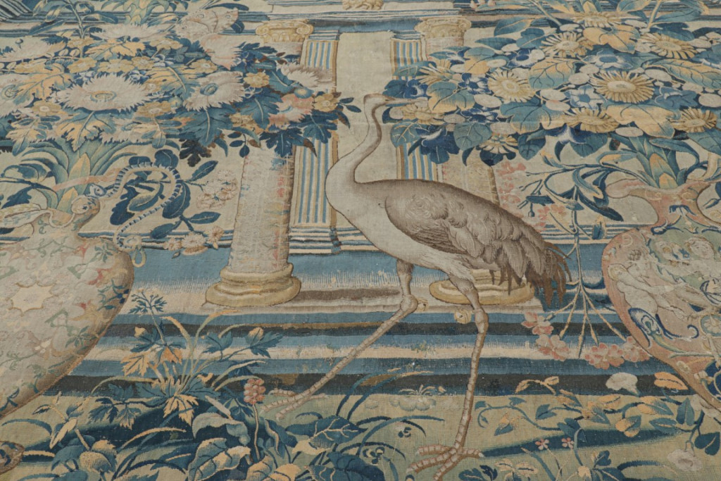 Antique Flemish Pictorial Tapestry