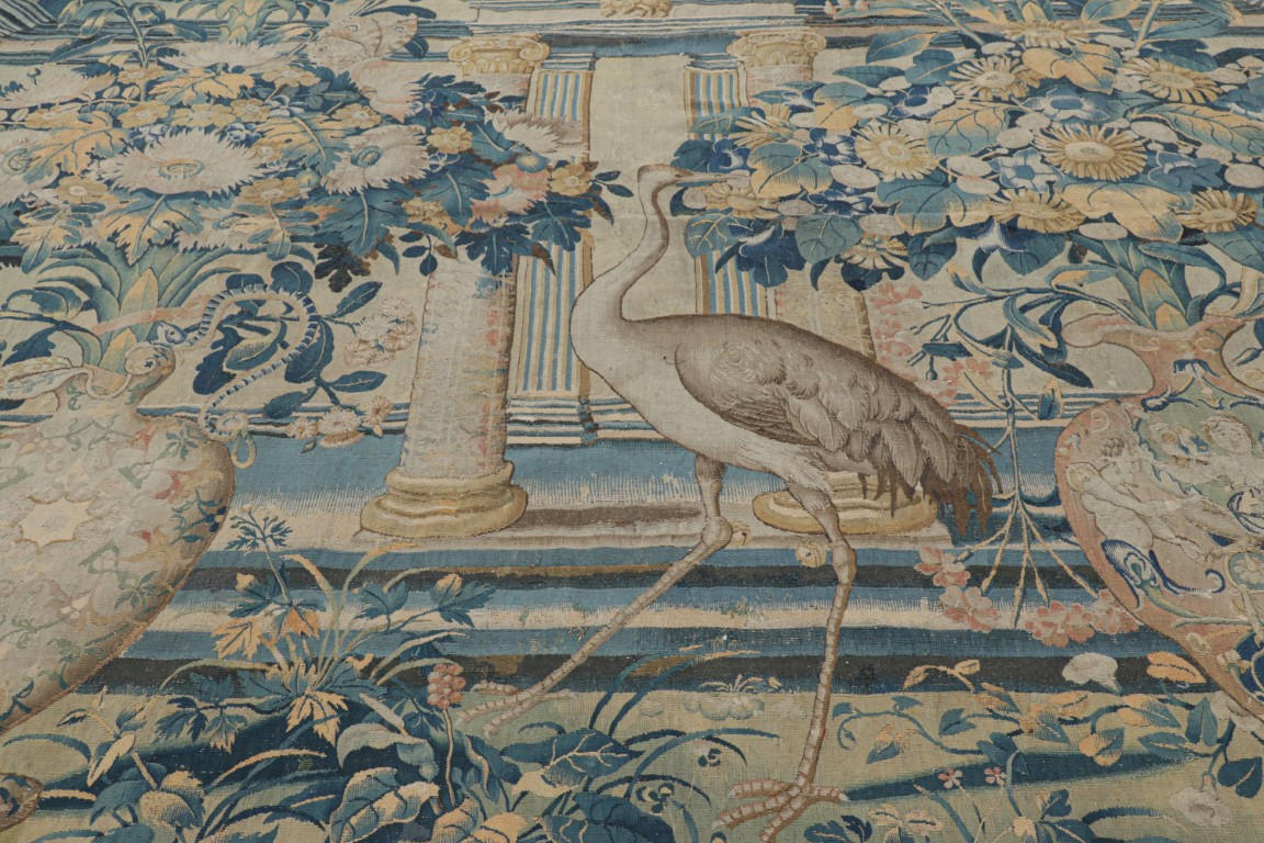 Antique Flemish Pictorial Tapestry