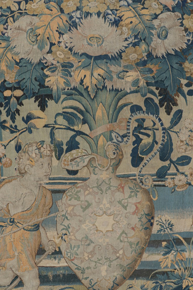 Antique Flemish Pictorial Tapestry