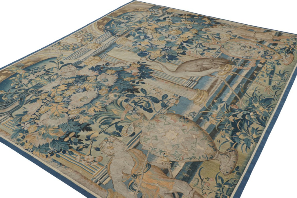 Antique Flemish Pictorial Tapestry