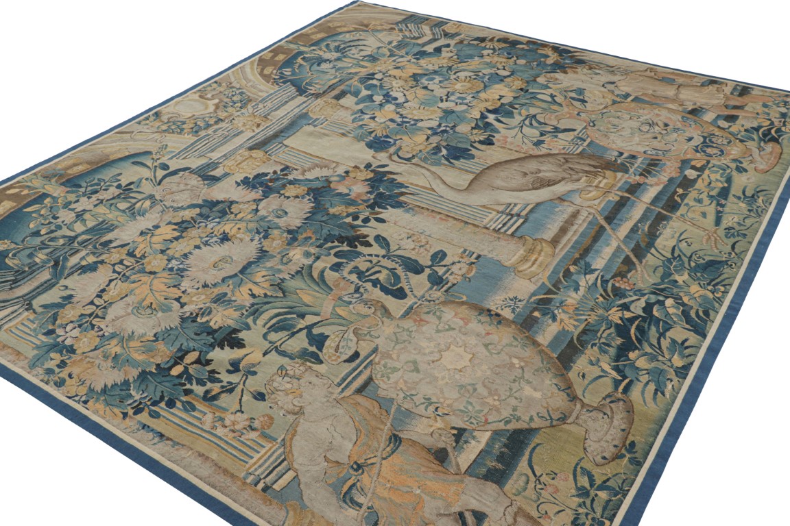 Antique Flemish Pictorial Tapestry