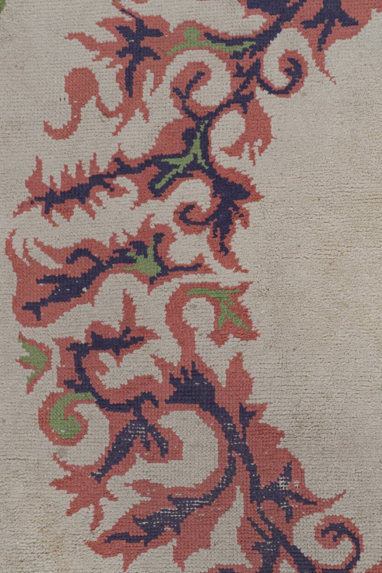 French Art Deco Floral Rug
