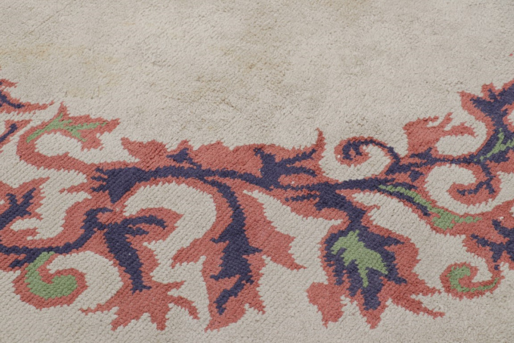 French Art Deco Floral Rug
