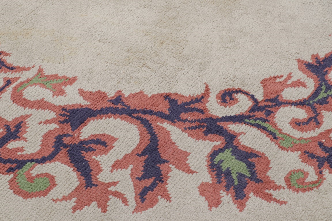French Art Deco Floral Rug