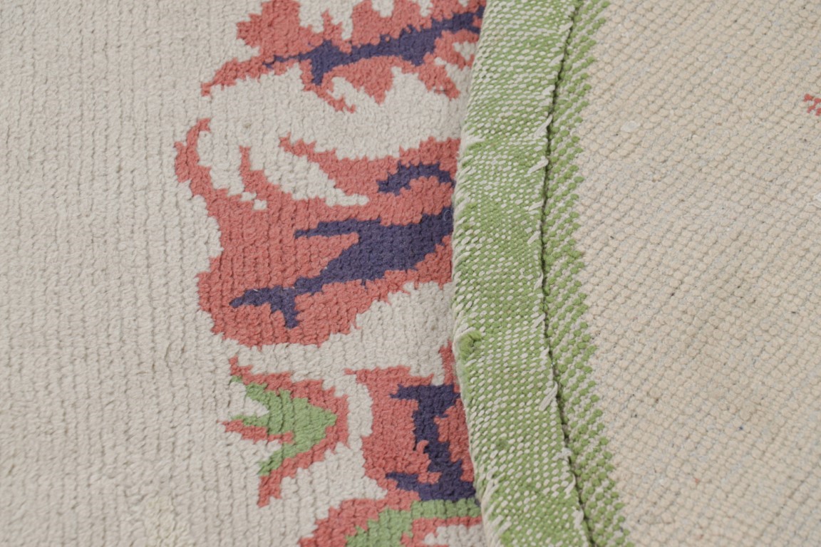 French Art Deco Floral Rug
