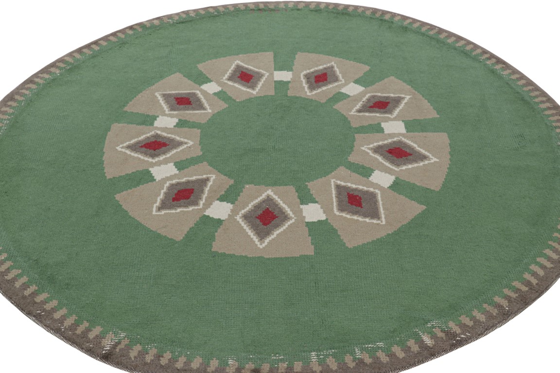 French Art Deco Floral Rug