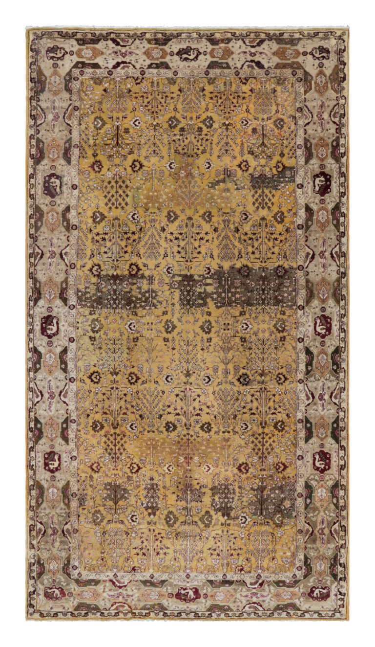 Antique Agra Floral Rug