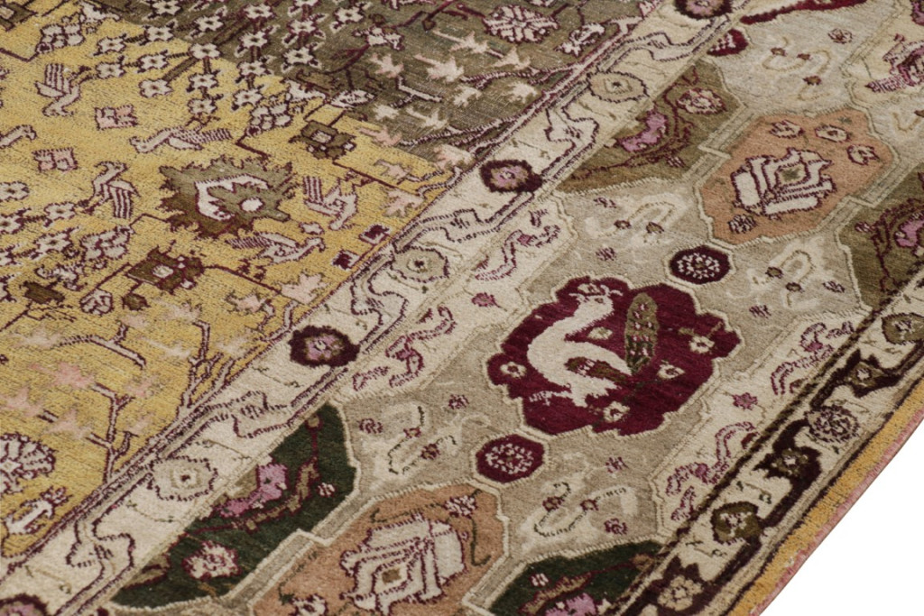Antique Agra Floral Rug