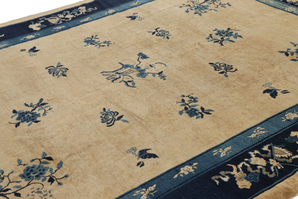 Antique Chinese Floral Peking Rug