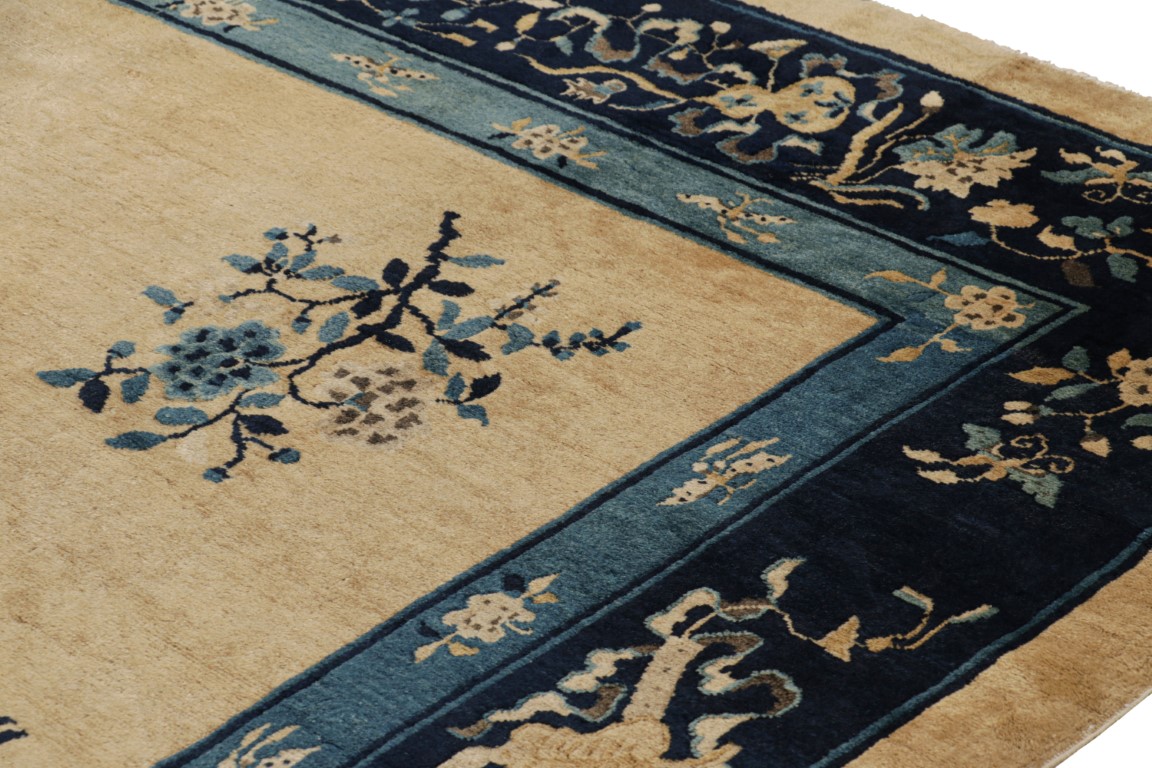 Antique Chinese Floral Peking Rug