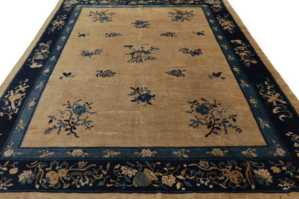 Antique Chinese Floral Peking Rug
