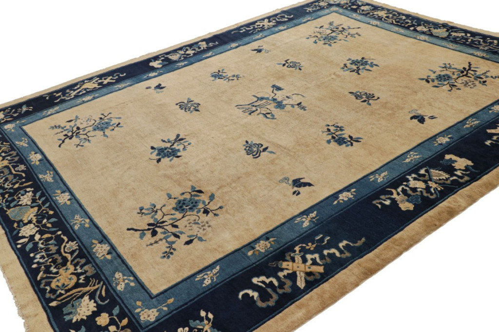 Antique Chinese Floral Peking Rug