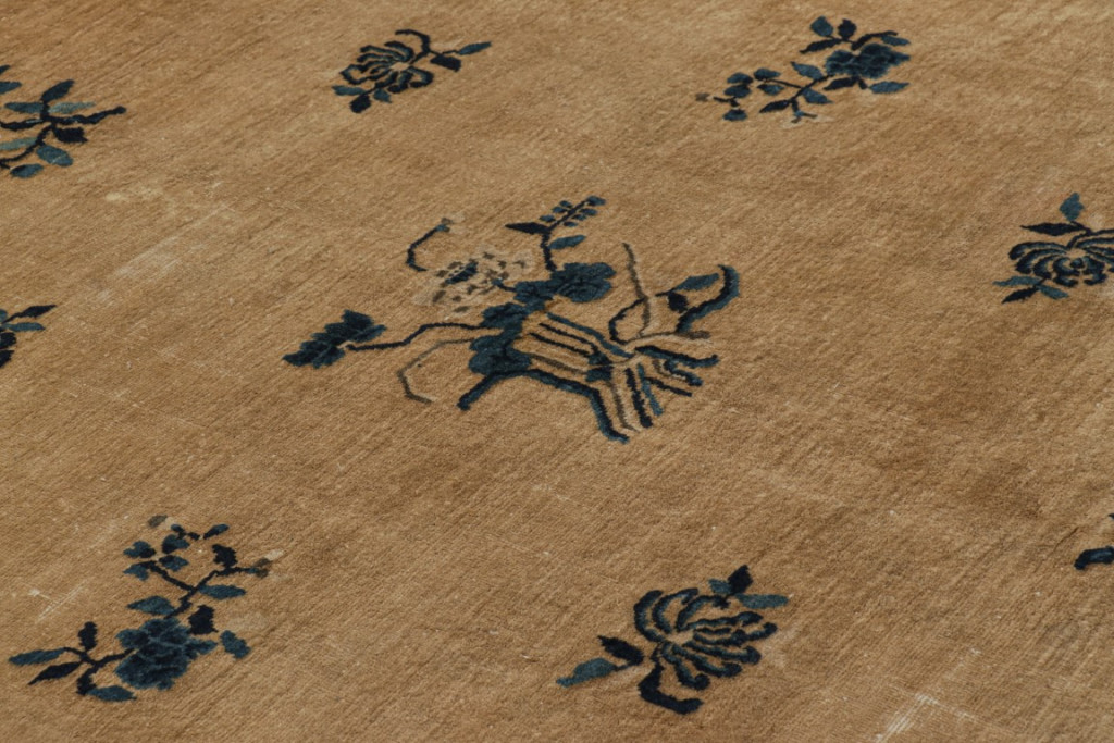 Antique Chinese Floral Peking Rug